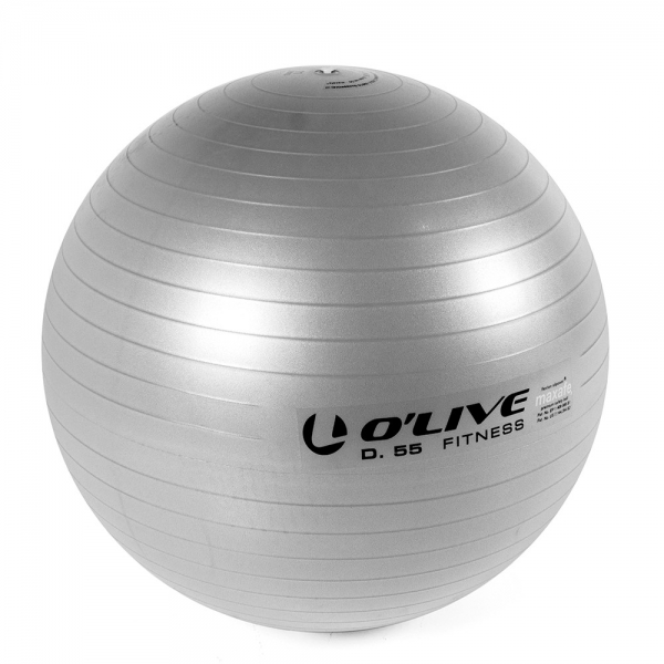 BOLA DE FITNESS O'LIVE - ø 55 cm Cinzento
