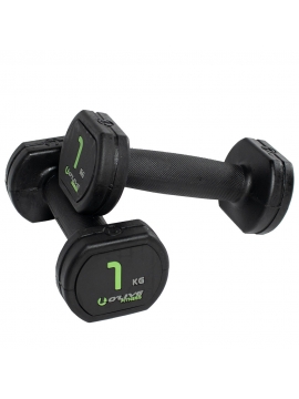 Halteres de borracha O'Live - 1 kg (Par)