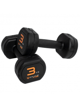 Halteres de borracha O'Live - 3 kg (Par)