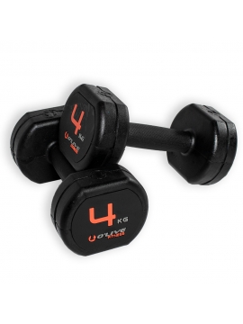 Halteres de borracha O'Live - 4 kg (Par)