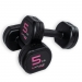 Halteres de borracha O'Live - 5 kg (Par)
