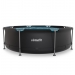 Piscina redonda VirtuFit - Ø305 x 76 cm - Antracite - Inclui bomba de filtragem