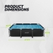 Piscina retangular VirtuFit - Antracite - 300 x 210 x 66 cm - Inclui bomba de filtragem Piscina retangular VirtuFit - Antracite - 300 x 210 x 66 cm - Inclui bomba de filtragem