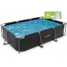 Piscina retangular VirtuFit - Antracite - 300 x 210 x 66 cm - Inclui bomba de filtragem Piscina retangular VirtuFit - Antracite - 300 x 210 x 66 cm - Inclui bomba de filtragem