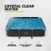 Piscina retangular VirtuFit - Antracite - 300 x 210 x 66 cm - Inclui bomba de filtragem Piscina retangular VirtuFit - Antracite - 300 x 210 x 66 cm - Inclui bomba de filtragem