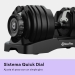Haltere ajustável de 2 a 24 kg (1 unidade) - Bowflex