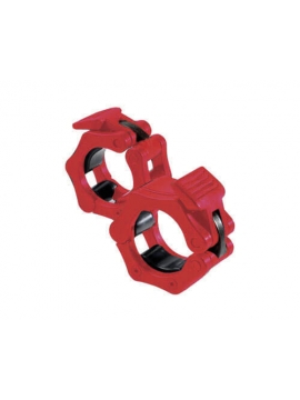 Red pair of Safe Lock Toorx - for bodybuilding bar