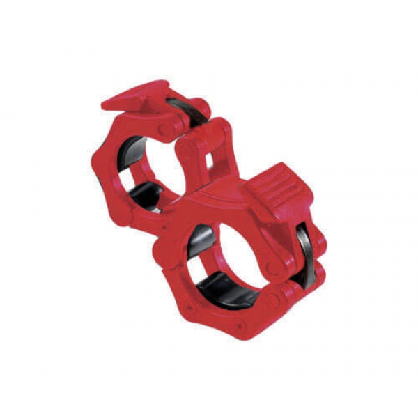 Par de Safe Lock vermelho Toorx - para barra de musculação