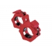 Par de Safe Lock vermelho Toorx - para barra de musculação