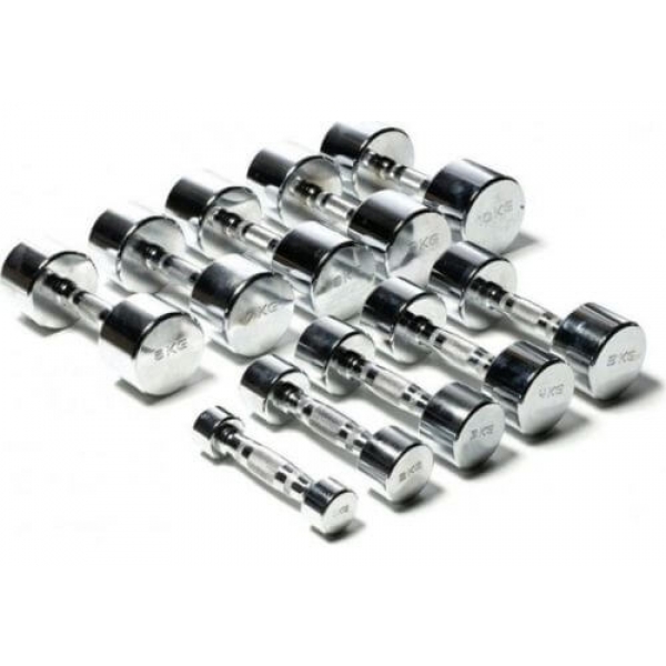 TOORX Chromium-plated dumbbells 2 kg