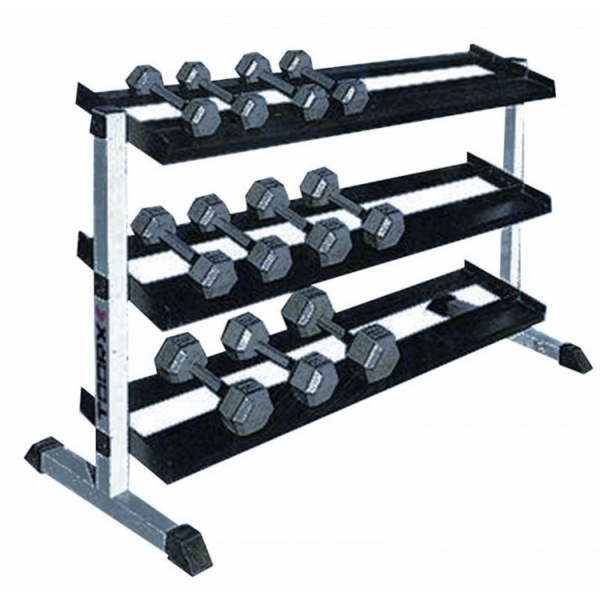 Rack de Halteres de 3 Prateleiras
