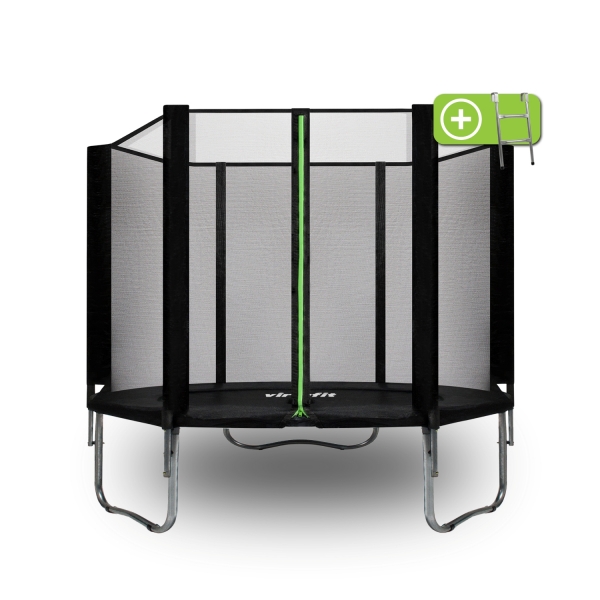Trampolim VirtuFit com rede de segurança - 251 cm
