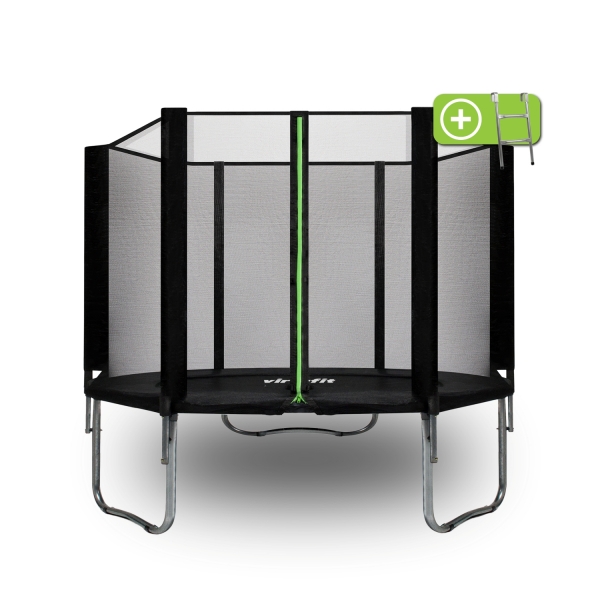 VirtuFit Trampoline with Safety Net - Black - 305 cm