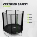 Trampolim criança VirtuFit com rede de segurança - 140 cm