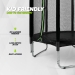 Trampolim criança VirtuFit com rede de segurança - 140 cm