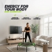 Trampolim de fitness VirtuFit Pro com pega