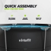 Piscina redonda VirtuFit - Ø244 x 76 cm - Antracite - Inclui bomba de filtragem