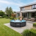 Piscina redonda VirtuFit - Ø244 x 76 cm - Antracite - Inclui bomba de filtragem