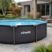 Piscina redonda VirtuFit - Ø244 x 76 cm - Antracite - Inclui bomba de filtragem