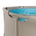 Piscina redonda VirtuFit - Ø244 x 76 cm - Bege - Inclui bomba de filtragem