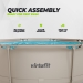 Piscina redonda VirtuFit - Ø244 x 76 cm - Bege - Inclui bomba de filtragem