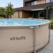 Piscina redonda VirtuFit - Ø244 x 76 cm - Bege Piscina redonda VirtuFit - Ø244 x 76 cm - Bege