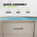 Piscina redonda VirtuFit - Ø305 x 76 cm - Bege