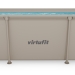 Piscina retangular VirtuFit - 260 x 180 x 66 cm - Bege - Inclui bomba de filtragem Piscina retangular VirtuFit - 260 x 180 x 66 cm - Bege - Inclui bomba de filtragem