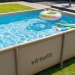 Piscina retangular VirtuFit - 260 x 180 x 66 cm - Bege - Inclui bomba de filtragem Piscina retangular VirtuFit - 260 x 180 x 66 cm - Bege - Inclui bomba de filtragem