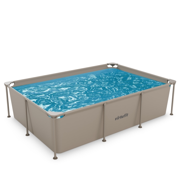 Piscina retangular VirtuFit - 260 x 180 x 66 cm - Bege