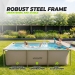 Piscina retangular VirtuFit - 260 x 180 x 66 cm - Bege