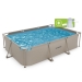Piscina retangular VirtuFit - Bege - 300 x 210 x 66 cm - Inclui bomba de filtragem