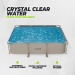 Piscina retangular VirtuFit - Bege - 300 x 210 x 66 cm - Inclui bomba de filtragem