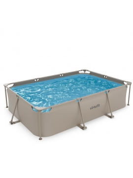 Piscina retangular VirtuFit - Bege - 300 x 210 x 66 cm
