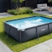 Piscina retangular VirtuFit - 300 x 210 x 66 cm - Antracite
