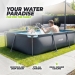 Piscina retangular VirtuFit - 300 x 210 x 66 cm - Antracite