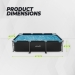 Piscina retangular VirtuFit - 300 x 210 x 66 cm - Antracite