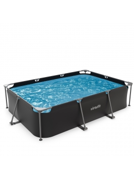 Piscina retangular VirtuFit - Antracite - 300 x 210 x 66 cm