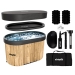 Banheira de gelo oval VirtuFit - Aspecto de madeira - 500 litros